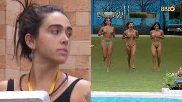 Giovanna disse o que pensa ao ver Isabelle pulando sem biquíni na piscina do BBB 24 - Reprodução/Globo