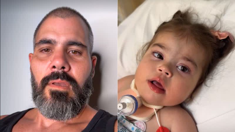 Juliano Cazarré falou sobre o estado de saúde de sua quinta filha - Fotos: Reprodução/Instagram