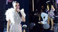Maiara se atira de joelhos em frente a Simone Mendes durante show - AgNews/Leo Franco