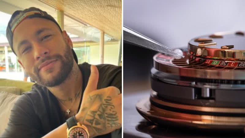 Neymar aparece usando relógio luxuosíssimo de cerca de R$ 1,3 milhão - Reprodução/Instagram