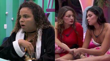 Pitel flagrou uma conversa de Alane e Beatriz - Reprodução/Globo