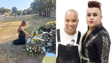 Ex de Anderson Leonardo visita túmulo após ser barrada em velório: "Te amo" - Reprodução/Instagram