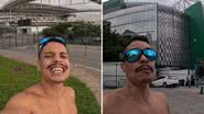 Homem corre do estádio do Corinthians até o do Palmeiras - Reprodução/Instagram
