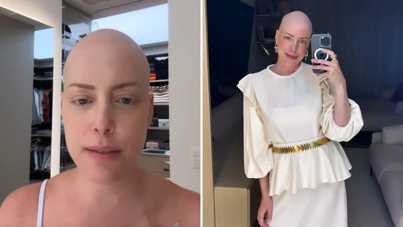 Lutando contra câncer, Fabiana Justus fala sobre a sensação de estar sem cabelo - Reprodução/Instagram