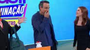 Tadeu Schmidt leva "bronca" após disparar palavrão: "Estamos ao vivo" - Reprodução/Globo