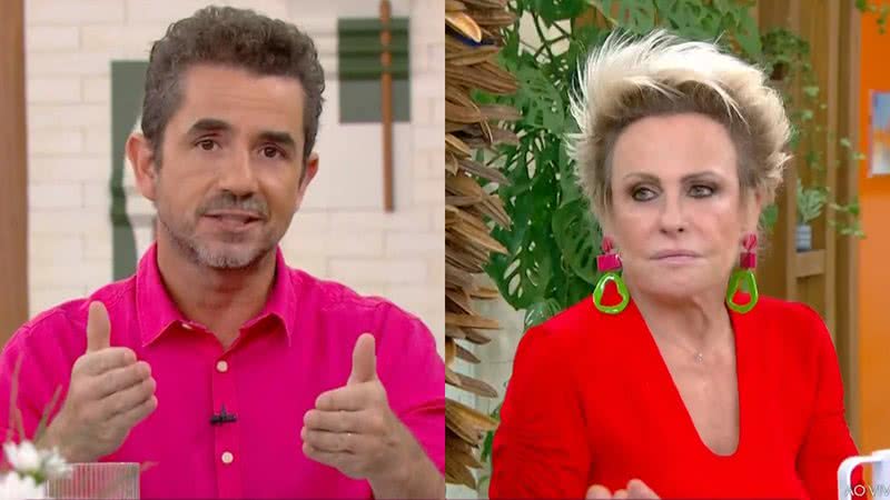 Felipe Andreoli e Ana Maria Braga no Mais Você - Reprodução/Globo