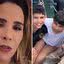 Filhos de Wanessa passearam com Isis Valverde enquanto a mãe está doente