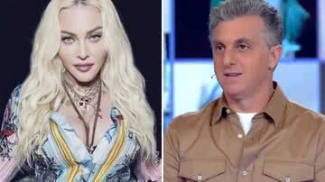O apresentador Luciano Huck tem encontro com a cantora Madonna e fica sem entrevista; saiba motivo - Reprodução/Instagram/Globo