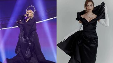 Madonna no The Celebration Tour e Anitta no MET Gala - Foto: Reprodução internet/divulgação