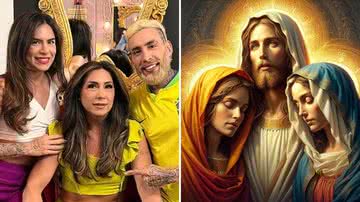 Cleusimar, Ademar e Djidja Cardoso se consideravam a reencarnação de Jesus, Maria e Maria Madalena - Instagram/DALL·E 3/OpenAI