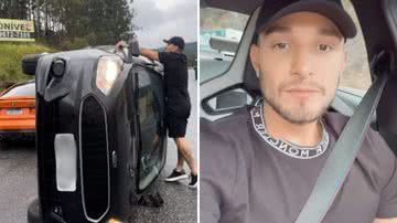 O cantor MC Gui escapa de acidente grave e socorre vítima de caminhão desgovernado na Rodovia Fernão Dias - Reprodução/Instagram