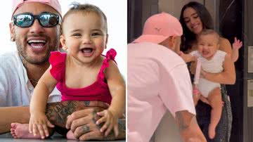 O jogador Neymar Jr. publicou um vídeo brincando com a filha, Mavie, e a mãe da bebê, Bruna Biancardi; veja o momento fofo - Reprodução/Instagram