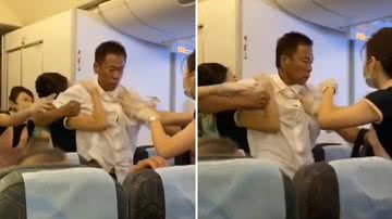 Passageiros brigam por assento em voo e comissária é agredida com cotovelada - Reprodução/Twitter