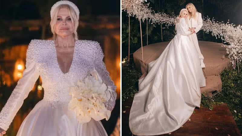 A modelo Monique Evans teve um vestido de casamento exclusivo de estilista das estrelas - Reprodução/Instagram/AgNews