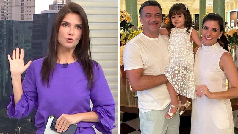 Jornalista Sabina Simonato manda recado indelicado para marido durante o Bom Dia SP - Reprodução/Globo