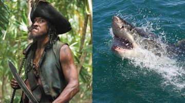 Tragédia! Ator de 'Piratas do Caribe' morre após ser atacado por tubarão - Divulgação/Walt Disney e Reprodução/Unsplash