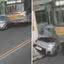 Motorista escapa por segundos de colisão violenta com ônibus após condutor passar mal