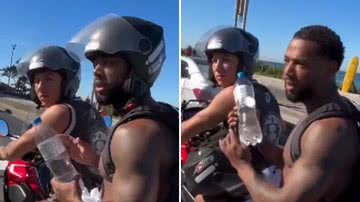 Nego do Borel apanha de motoqueiro no meio do trânsito: "Apostei R$ 100" - Reprodução/Instagram