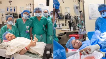Paciente de transplante de rim fica acordado durante cirurgia e vê o novo órgão - Divulgação/Northwestern Medicine