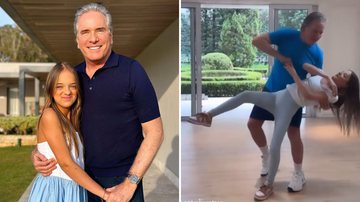 Rafaella Justus coloca o pai, Roberto Justus, para dançar em ensaio para sua festa de 15 anos - Reprodução/Instagram