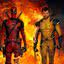 Ryan Reynolds e Hugh Jackman em Deadpool & Wolverine