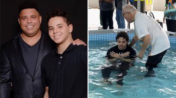Filho de Ronaldo Fenômeno celebra batismo - Reprodução/Divulgação