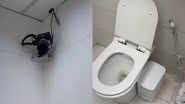 Sem privacidade! Banheiro do 'BBB 24' choca com câmera apontada para o vaso - Reprodução/Globo