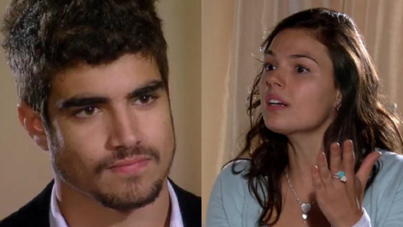 A moça ficará sabendo de um caso do rapaz e não reagirá bem; confira! - Reprodução/TV Globo