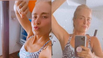 Aos 47 anos, Angélica surge só de top e deixa barriga trincadíssima em evidência: "Surra de beleza" - Reprodução/Instagram