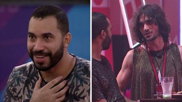 BBB21: Após festa na casa, Gilberto pega Fiuk de surpresa e se declara ao ator: "Eu te dou amor" - Reprodução/TV Globo