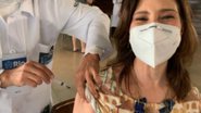 Beth Goulart toma primeira dose da vacina e homenageia profissionais da saúde no Rio - Reprodução/Instagram