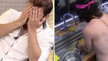 Eliminado do BBB21, Caio se choca ao ver que comeu macarrão de Fiuk que caiu no ralo: "Ô meu Deus" - Reprodução/TV Globo