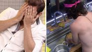 Eliminado do BBB21, Caio se choca ao ver que comeu macarrão de Fiuk que caiu no ralo: "Ô meu Deus" - Reprodução/TV Globo