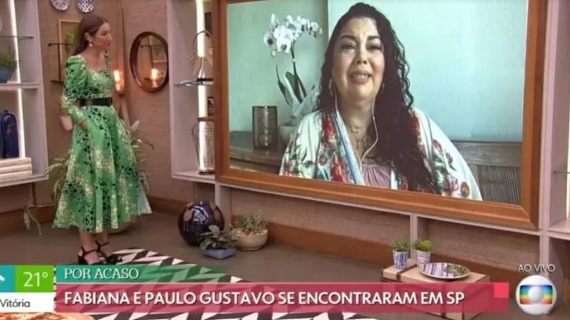 Fabiana Karla se emociona ao vivo ao citar Paulo Gustavo - Reprodução / TV Globo