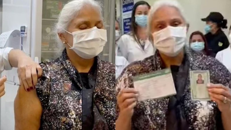 Aos 64 anos, Fafá de Belém recebe primeira dose da vacina contra Covid-19 e não contém emoção: “Minha vez chegou” - Reprodução/Instagram
