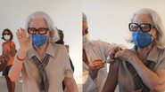 Fernanda Montenegro recebe segunda dose da vacina aos 91 anos - Reprodução / Adão / AgNews