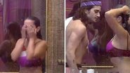BBB21: Fiuk flerta, entra no banho e protagoniza beijo fake com Juliette: "Tentação!" - Reprodução/TV Globo