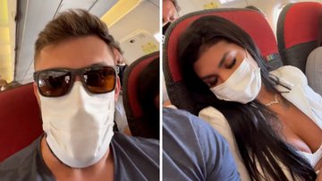 Fora do BBB21, Arthur faz vídeo com amiga Pocah no avião: "Saiu da casa mas está dormindo como sempre" - Reprodução/Instagram