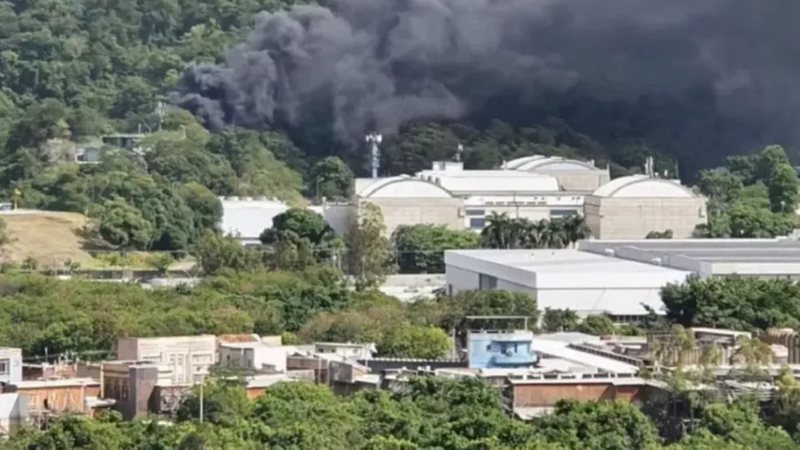 Princípio de incêndio atinge Estúdios Globo - Reprodução