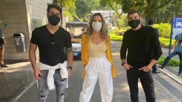 Ingrid Guimarães encontra ex-BBBs Caio e Rodolffo e eles elogiam filme da atriz "Eu dei risada demais" - Reprodução/Instagram
