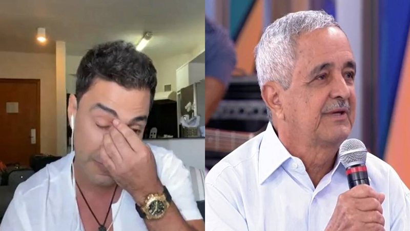 No 'Encontro', Zezé Di Camargo vai às lágrimas ao ver vídeo do falecido pai: "Primeira vez desde que o perdi" - Reprodução/TV Globo