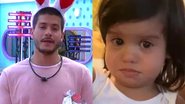 Arthur Aguiar recusa chocolate para a filha e choca público - Reprodução/TV Globo e Reprodução/Instagram
