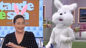 BBB22: Vestida de coelho, Sonia Abrão celebra volta de Arthur Aguiar: “Um tombo” - Reprodução/RedeTV!/Globo