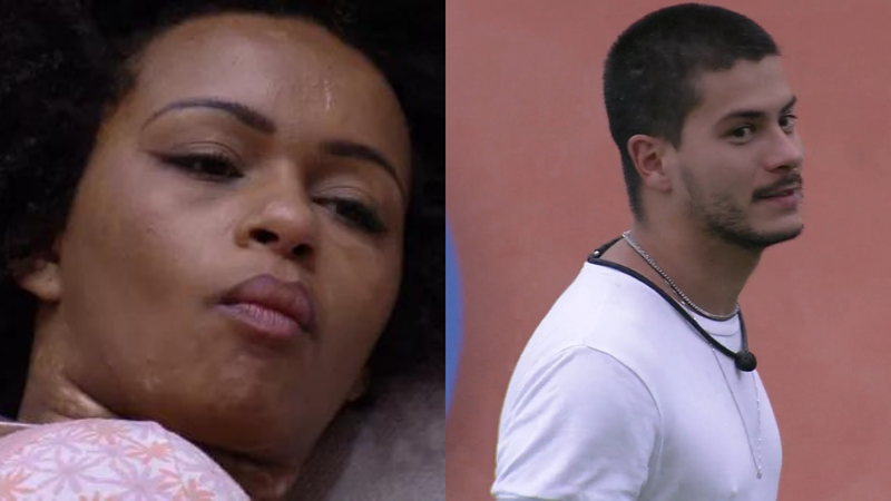 BBB22: Desolada, Natália confessa inveja de Arthur Aguiar: "Queria ter ido" - Reprodução/TV Globo
