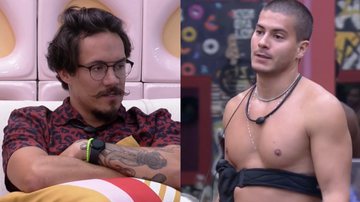 BBB22: Eliezer descasca brother e Arthur concorda: "Ele não pode medir" - Reprodução / TV Globo