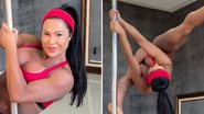 Gracyanne Barbosa choca ao trepar no pole dance de top e calcinha: "Exuberante" - Reprodução/Instagram