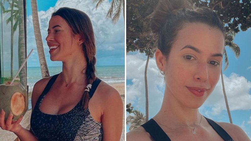 De top, ex-BBB Larissa ostenta abdome trincadíssimo em dia de praia: "Inveja" - Reprodução/Instagram