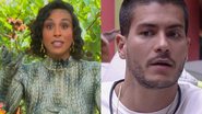 Lina rebate acusação pesada de Arthur Aguiar ao vivo - Reprodução/TV Globo