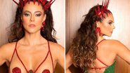 Paolla Oliveira cobre os seios com adesivo e deixa bumbum de fora em ensaio de Carnaval - Reprodução/Instagram