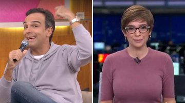 Tadeu Schmidt surpreende com recado para Renata Lo Prete: "Pedido de desculpas" - Reprodução/TV Globo